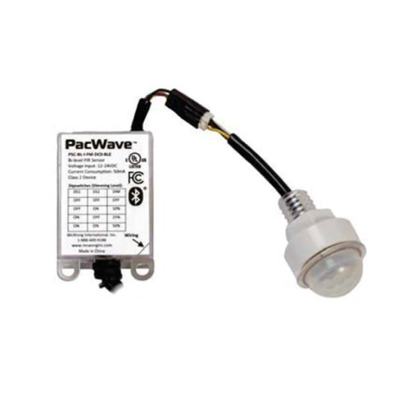 TruBlu SIG Mesh PIR and Daylight 0-10V Dimming Sensor Combo, Remote Head, Bluetooth, 12-24VDC