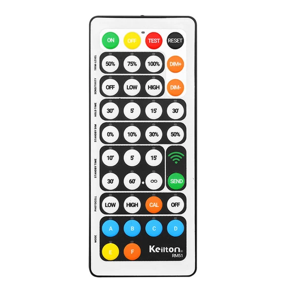 Westgate Keilton Basic Remote Controller, Infrared (IR) Handheld, 0-10V Bi-level Dimming Control