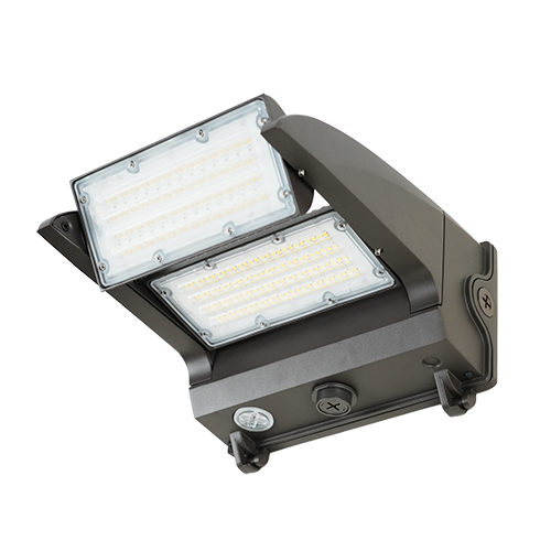 BEST WPRSR Rotatable Wall Pack, 19000/16000/13000/10000 lm, 3000K/4000K/5000K, 120-277V, Bronze, Sensor Ready