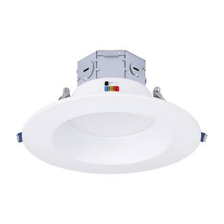 Honya Lighting AGDL Series LED J-Box Integrated Anti-Glare Downlight, 4", 10W, 860 lumens, 120V, 5CCT selectable 2700K/3000K/3500K/4000K/5000K, Triac dimming, White finish, IC rated