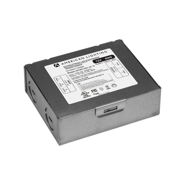 American Lighting PLX Micro Driver, 12V, 60W, Class 2, Dimmable, with Junction Box