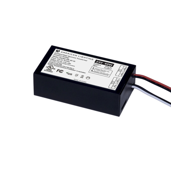 American Lighting LED Micro Driver, 24V, 60W, Class 2, Dimmable