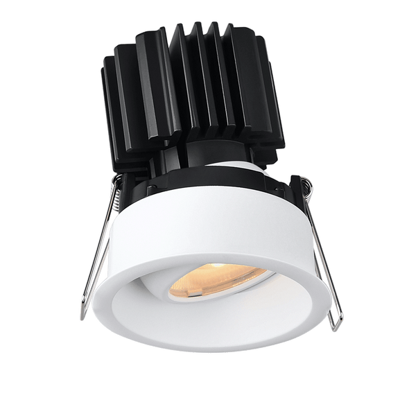 Tangra 3" Gimbal Round Regressed Thin Trim, White|Black|Alzak|Oil Rubbed Bronze|White Trim Black Reflector