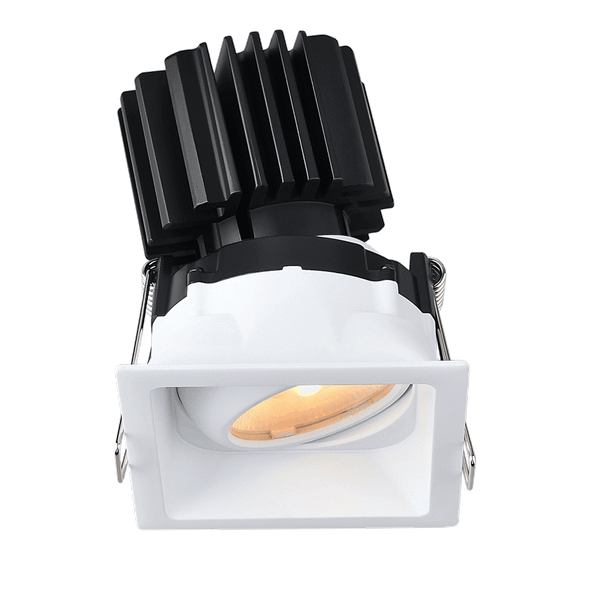 Tangra 3" Gimbal Square Recessed Thin Trim, LLL-L3G-SRT Series, White|Black|Alzak|Oil Rubbed Bronze|White Trim Black Reflector