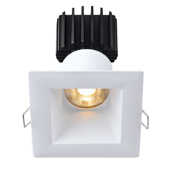 Tangra 3" Fixed Square Deep Regressed Wide Trim, White|Black|Alzak|Oil Rubbed Bronze|White Trim Black Reflector