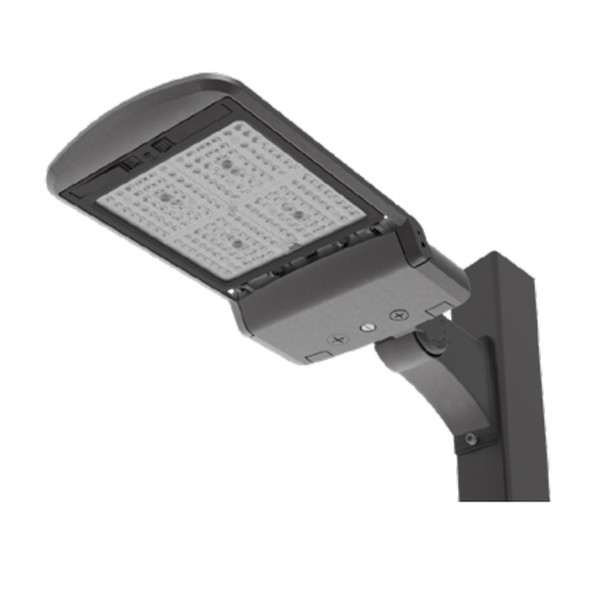 Viewpoint Area Light 2.0 Small, 16000|20000|23000 lumens, 120-277V, selectable 3000K|4000K|5000K, Type IV, pole mount bracket, bronze finish