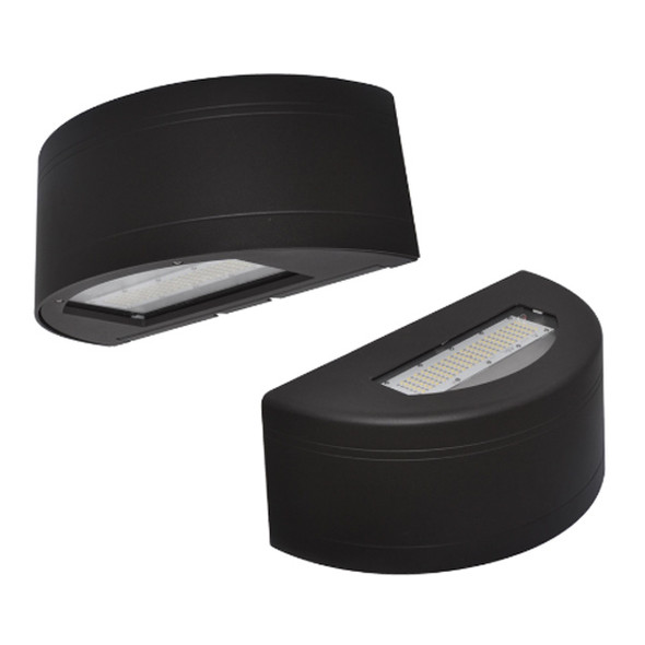 Unify Architectural Wall Mount, Half Round Up/Down, 4L/7L/10L Lumen Selectable, 120-277V, CCT Selectable, Bronze