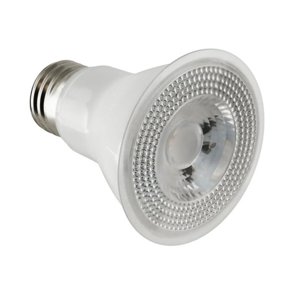 LED PAR20 Lamp, 7W, 500lm, 120V, CRI 80, 40°, E26, Dimmable, Damp Rated, 2-Pack