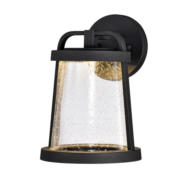 Sunpark 3-4001D-A Outdoor Wall Mount Light, 120V, 10W, 3000K|4000K, Black, Seeded Glass, Wet Location
