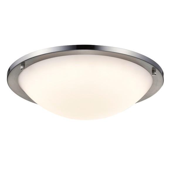 Sunpark Electronics ECO14D-MCT-B-62 Ceiling Fixture, 25W, 120V, 1550 lumens, 3000K|3500K|4000K, CRI>80, Satin Nickel, 15.0" x 3.8"