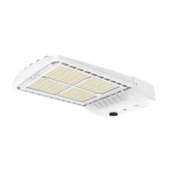 Halco ProLED SekTor Area Light Series G2, Size 4, Lumen Selectable 31000/38000/45000, CCT Selectable 3000K/4000K/5000K, Type III Installed with Type V Included