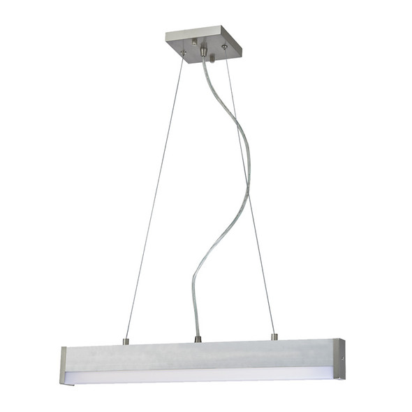 Sunpark Electronics FL0354D-PD Linear Pendant, 22W, 120-277V, 3000K/3500K/4000K/5000K, Satin Nickel