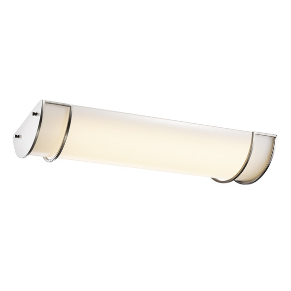 Sunpark FL1224D Linear Ceiling Fixture, 24", 36W, 120-277V, 3000K|4000K, Satin Nickel, Acrylic Shade