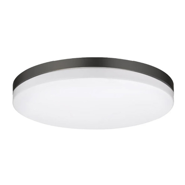 Flushmount Slim Drum Fixture, 11", Color Selectable 2700K/3000K/3500K/4000K/5000K, Black Trim, 120V, Triac Dimming
