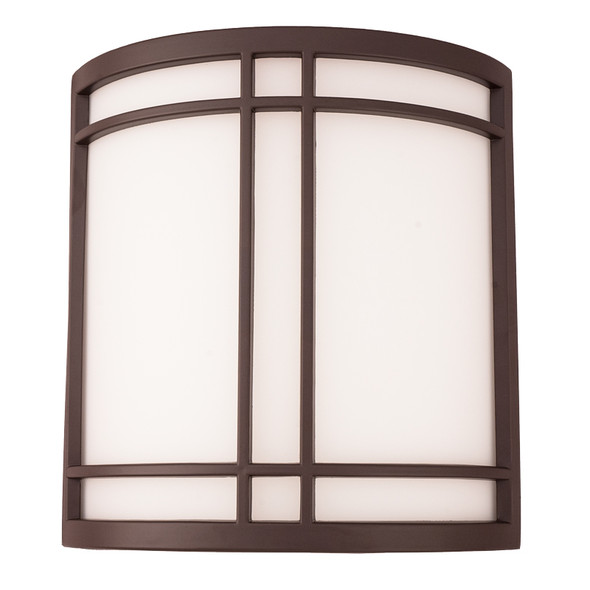 Sunpark Electronics W104D Wall Sconce, 15W, 120V, 3000K/3500K/4000K/5000K, ORB Finish, Acrylic Shade