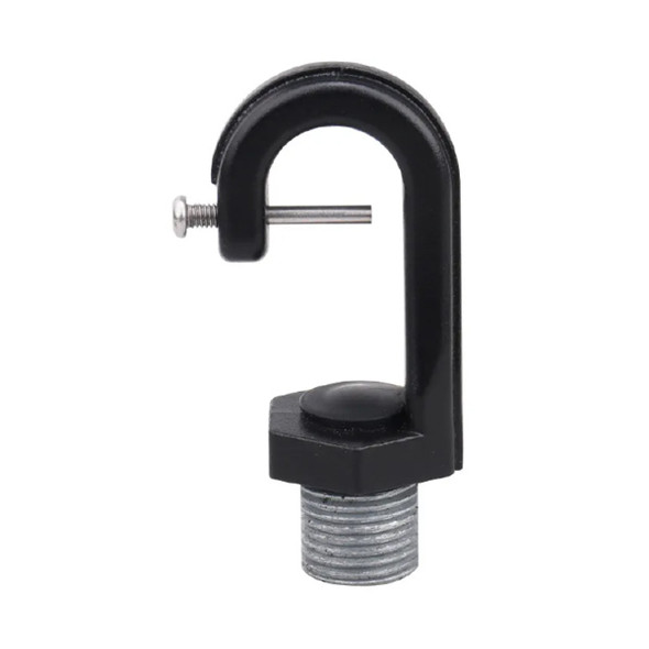 Halco Essential Round Highbay Accessory, NPS 3/4" Male Steel Hook, For HRHB-JBOX Junction Box, Black