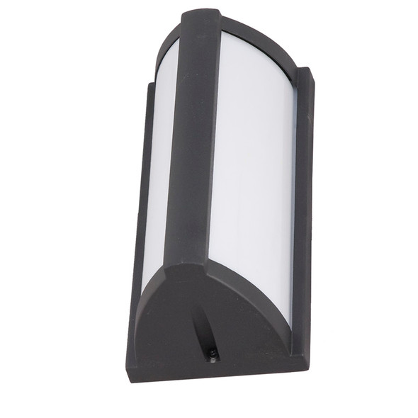 Sunpark Electronics 3-4182D Wall Mount Outdoor Light, 3000K, 15W, 120V-277V, 550 lm, Polycarbonate Shade, Black Finish