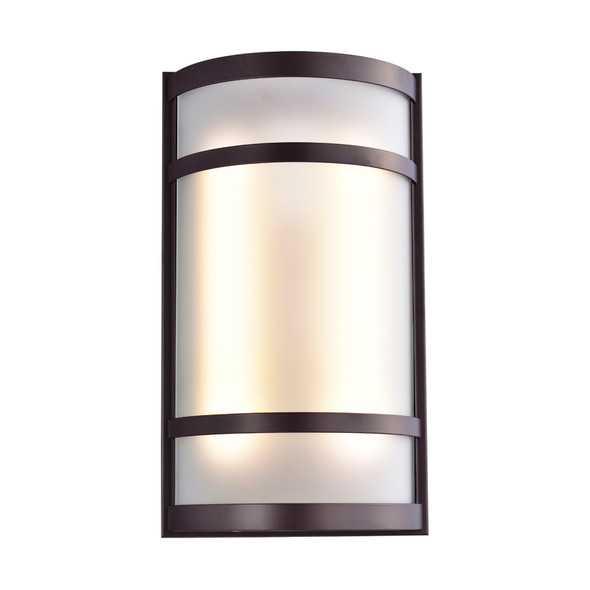 Sunpark MDF076D-A Wall Sconce, 15W, 120V, 1250lm, 3000K|3500K|4000K|5000K, ORB, Frosted Glass