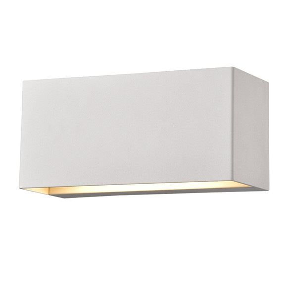 Sunpark Electronics W109D Wall Sconce, 14W, 120V, CCT Selectable 3000K/3500K/4000K/5000K, White/Glass