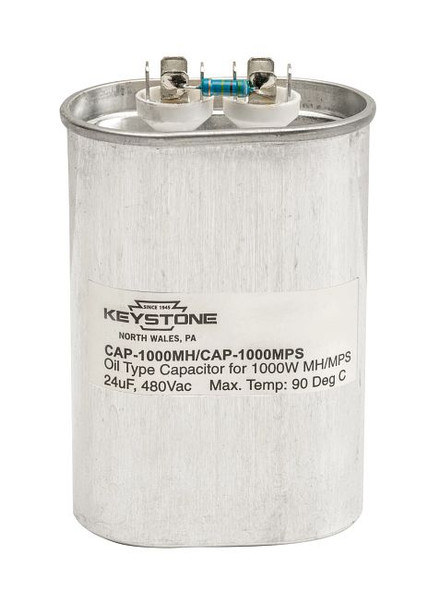 Capacitor for 1000W Metal Halide Quad, 24uF, 480V - main product image