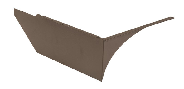 Glare shield | Bronze | Left side mounted | Used on Series 2 area lights | Small housing - main product image