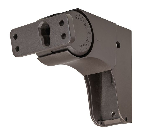 Adjustable pole mount kit | Suitable for round or square poles | Bronze - main product image