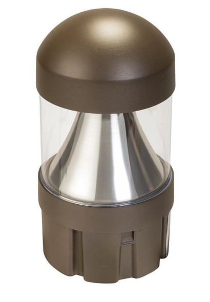 Cone reflector dome top bollard head. Power Select 24 / 19 / 14W. Color Select 30 / 40 / 50K. Built-in photocell. 120-27 - main product image