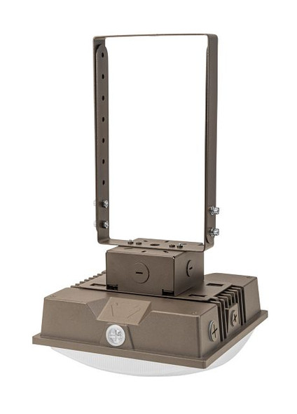 Trunnion mount kit | Bronze | Used on canopy fixtures | Attaches to surface mount box - alternate image 2