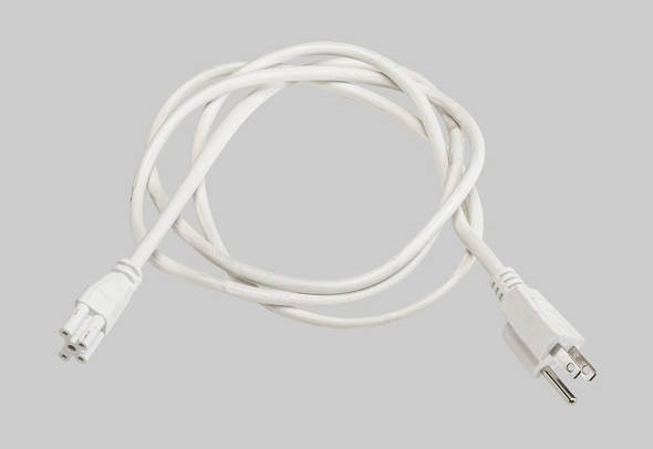 Cordset with plug for 5-pin linking fixtures | 125V NEMA 5-15P Straight Blade Plug | 6ft. long SJTW cable | 18 / 3 wire - main product image