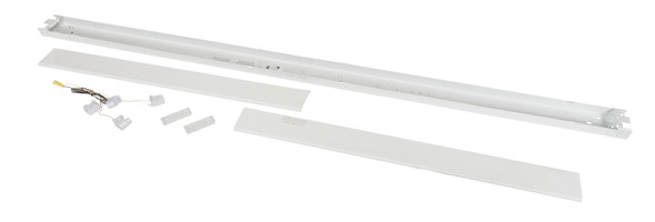 8ft 2 Lamp Complete Strip Fixture, Wired for 8ft Type B LED Tubes (Double Ended Wiring) with Single Pin end caps - alternate image 2