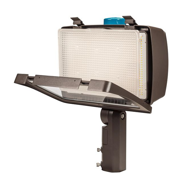 290 / 210W LED High Power Flood Light feat. Power Select, Color Select. Rectangular Series 4 with 3-pin Photocell. 120-2 - alternate image 2