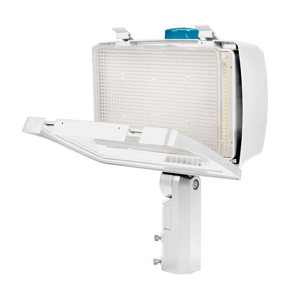 290 / 210W LED High Power Flood Light feat. Power Select, Color Select. Rectangular Series 4 with 3-pin Photocell. 120-2 - alternate image 2
