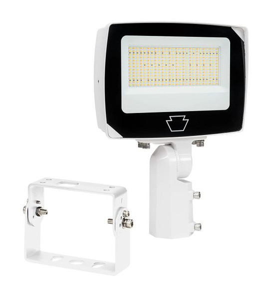 75 / 60 / 45W LED Flood Light feat. Power Select & Color Select. Rectangular Series 4 with Built-in Photocell. 120-277V - main product image