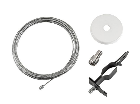 Canopy Cover Non-Feed Kit, T-Bar Mount | 2" Circular | White - main product image