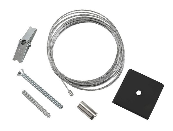 Canopy Cover Non-Feed Kit, Drywall / Stud Mount | 2" Square| Black - main product image