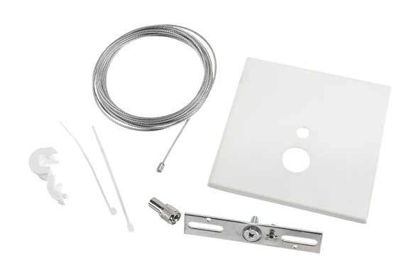 Canopy Cover Feed Kit, J-Box Mount | 5" Square | White - main product image