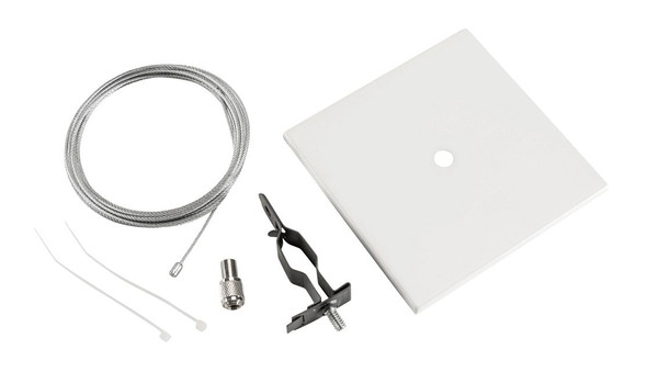Canopy Cover Non-Feed Kit, T-Bar Mount | 5" Square| White - main product image