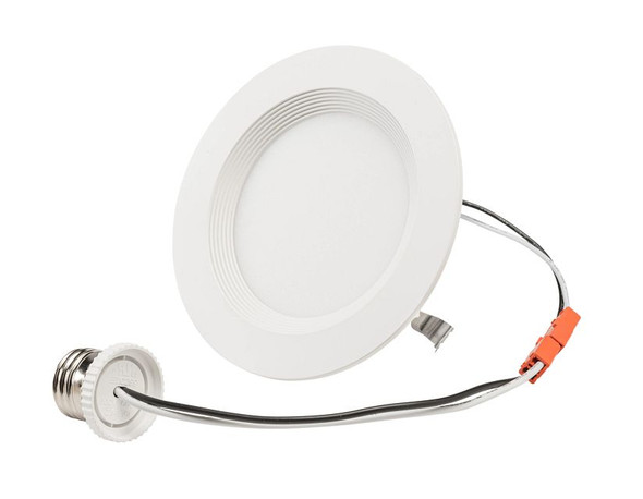 4" LED Regressed Baffle Wafer Downlight Retrofit | Power Select 10 / 8 / 6W | Color Select 2700 / 3000 / 3500 / 4000 / 5 - main product image