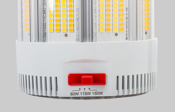 150W LED HID Replacement Lamp|Integrated cooling fan | Power Select 150 / 115 / 80W | Color Select 30 / 40 / 50K | EX39 - alternate image 2