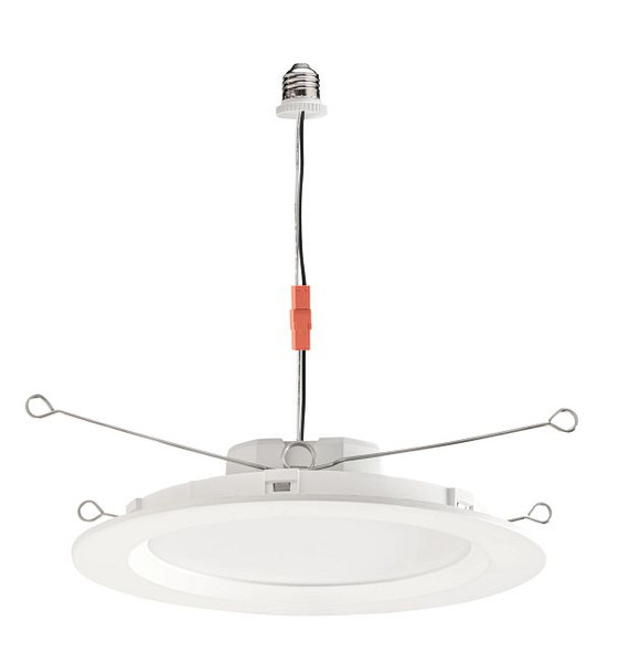 6" LED Regressed Smooth Wafer Downlight Retrofit | Power Select 15 / 13 / 11W | Color Select 2700 / 3000 / 3500 / 4000 / - alternate image 2