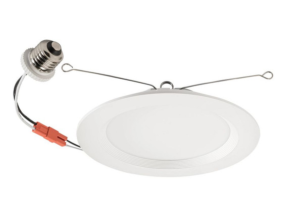 6" LED Regressed Baffle Wafer Downlight Retrofit | Power Select 15 / 13 / 11W | Color Select 2700 / 3000 / 3500 / 4000 / - main product image