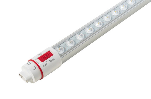 96in 21W LED Sign Tube, Single Sided, Clear Optical Lens, Color Select (3CCT-4000 / 5000 / 6500K), Double & Single Ended - main product image