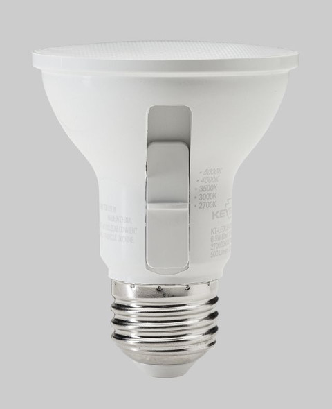 6.5W PAR20 Flood | 50W equivalent | 40 deg beam angle | E26 medium base | Color Select 27 / 30 / 35 / 40 / 50K | 120V in - main product image