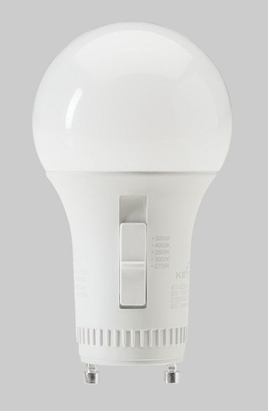 9W A19 Omnidirectional Bulb | 60W equivalent | GU24 base | Color Select 27 / 30 / 35 / 40 / 50K | 120V input | 80 CRI | - main product image