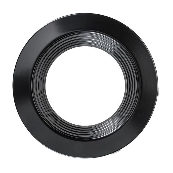 6in Interchangeable Trim for 6in Recessed Commercial Downlights, Matte Black - main product image