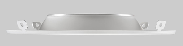 6in Hazy Chrome Reflector with White Flange Trim for Commercial Downlights - alternate image 2