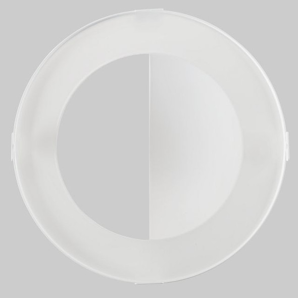 6in Wall Wash Trim for Recessed Commercial Downlights, White - main product image