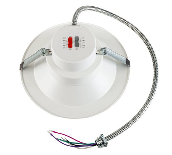 10in Circular LED Commercial Downlight feat. Power Select and Color Select | 38 / 32 / 28 / 24 / 20W | 120-277V Input | - alternate image 2