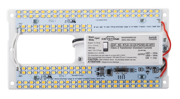 LED Retrofit Kit, 6in Rectangular Pan, 120-277V Input, Power Selectable between 8W and 12W, Color Selectable between 3,0 - main product image