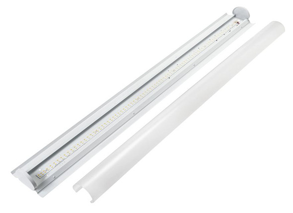 4ft LED Strip Retrofit feat. Power Select & Color Select, 32 / 23 / 18W, 120-277V Input, 3500 / 4000 / 5000K, Frosted Le - alternate image 2